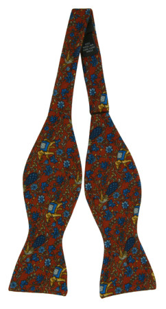 ABBONDANZA ORANGE self-tie bow tie