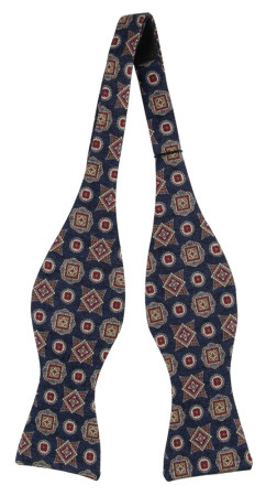 AMIRATTOPER NAVY self-tie bow tie