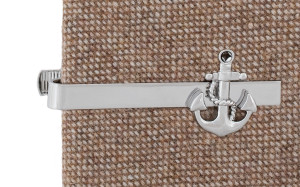 Anchor Silver tie bar
