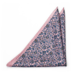 ARABESCO POWDER PINK pocket square