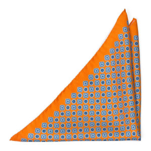 ARAZZO ORANGE pocket square