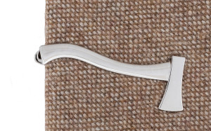 Axe Silver tie bar