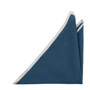 BACKLOOP BLUE STEEL pocket square