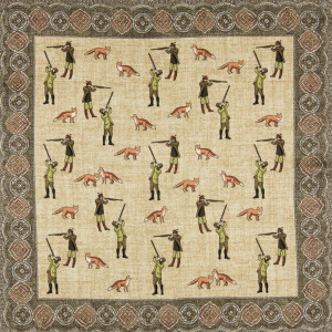 BERSAGLIO SAND pocket square