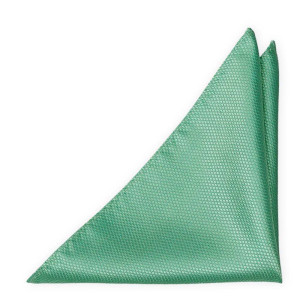 BIRDSEYE SEAFOAM TURQUOISE pocket square