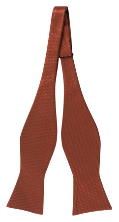 BIRDSEYE TERRACOTTA self-tie bow tie
