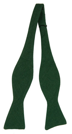 BITTERSWEET DARK GREEN self-tie bow tie
