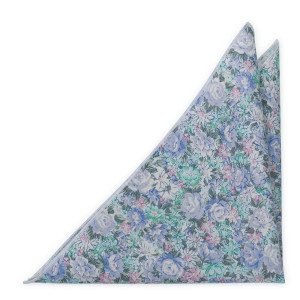 BLOOMBUCKET LIGHT BLUE pocket square