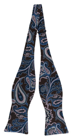 BOFFOLA BROWN self-tie bow tie