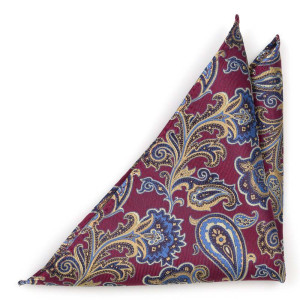 BOFFOLA DARK RED pocket square