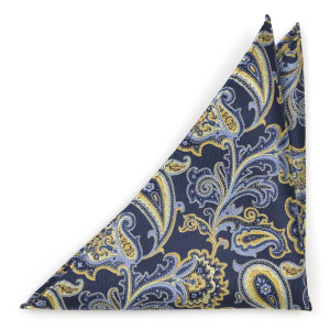 BOFFOLA NAVY pocket square