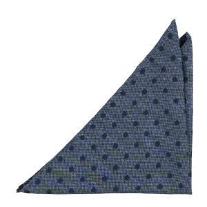 CARINO BLUE pocket square