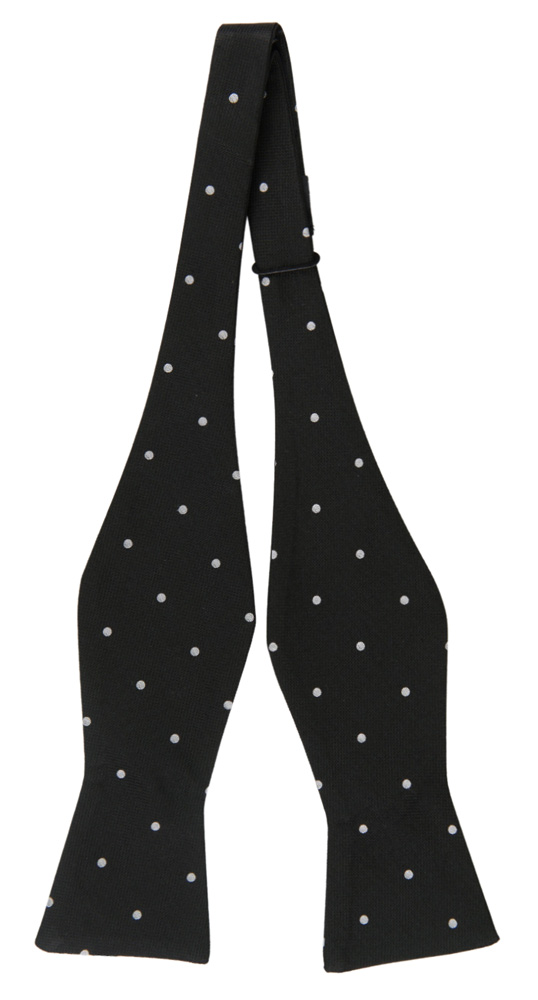 CHIPPER BLACK self-tie bow tie
