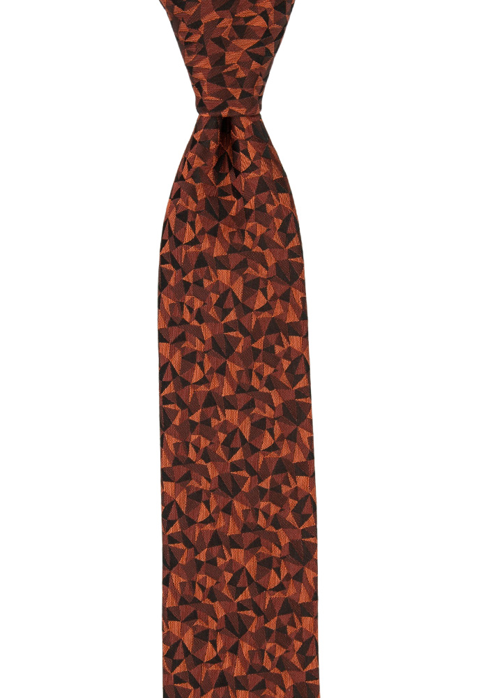 COUPLING CINNAMON BROWN skinny tie