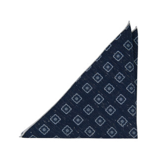 CRACKERJACK BLUE pocket square