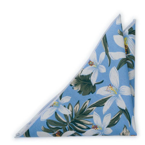 CRIBABY LIGHT BLUE pocket square