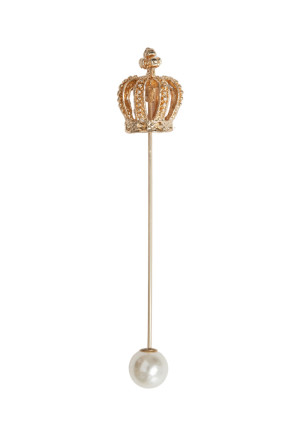 CROWN GOLD lapel pin