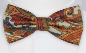 DILUSSO WHITE bow tie
