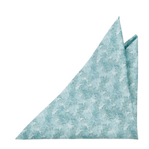 DONOTLEAFME TURQUOISE pocket square