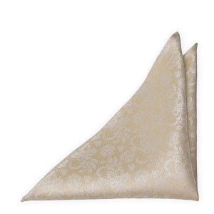 EVERAFTER CHAMPAGNE GOLD pocket square