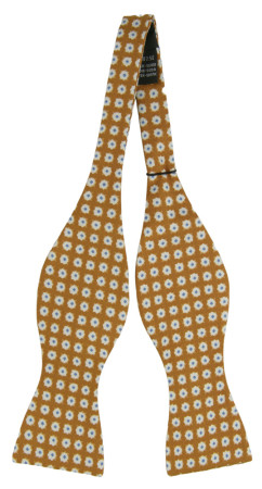 FAVOLOSA MUSTARD self-tie bow tie