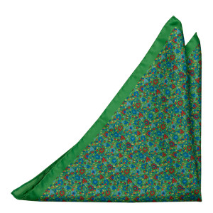 FLORIDO Green pocket square
