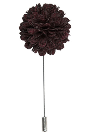 Flower Rusty Red lapel pin