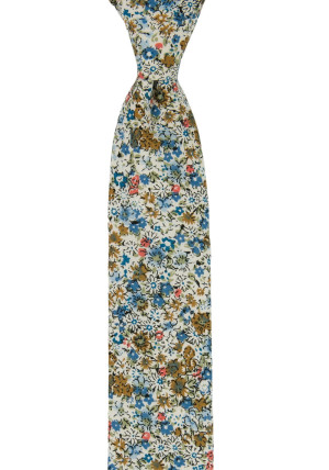 FLOWERFOLLY BLUE boy's tie medium