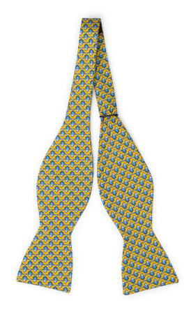 FORZAPESCE YELLOW self-tie bow tie