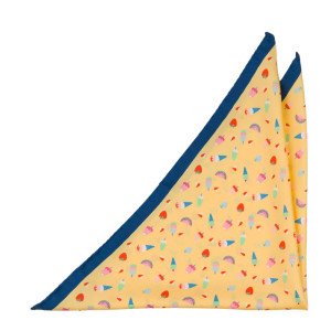 GELATO YELLOW pocket square
