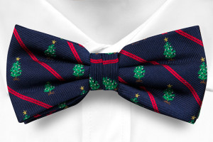 GODJUL Blue pre-tied bow tie