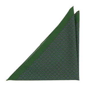 GRAZIA GREEN pocket square