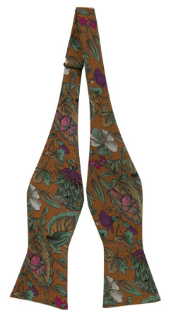 GROWINGONME OCHRE YELLOW self-tie bow tie