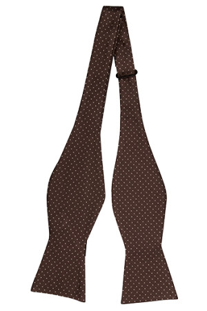 GRYMT BROWN self-tie bow tie