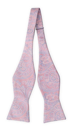 ILLUSTRIOUS PINK self-tie bow tie