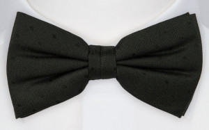 BRUDGUM BLACK bow tie