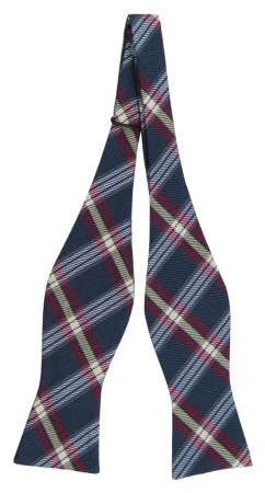 INCHECK DARK BLUE self-tie bow tie