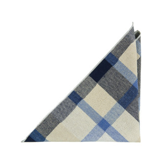 INTERWEAVE BLUE pocket square