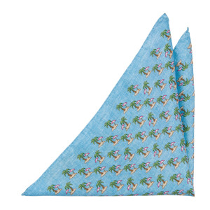 ISOLA LIGHT BLUE pocket square