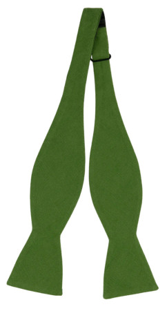 BASKETVEIL GREEN self-tie bow tie