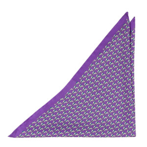 BOCCAGLIO Purple pocket square
