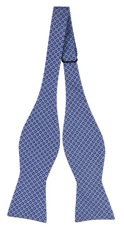 DANSGOLV BLUE self-tie bow tie