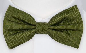 DRUMMEL OLIVE GREEN bow tie