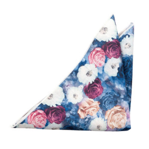 FLORONUBO BLUE pocket square