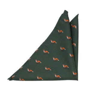 FOXFIRE GREEN pocket square