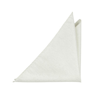 GNISTRANDE WHITE pocket square