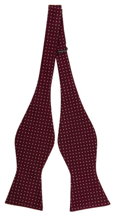 HAGELSTORM BURGUNDY self-tie bow tie