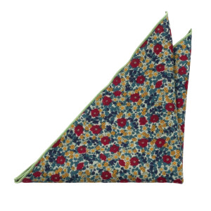 LUSHPOPPY PALE GREEN pocket square