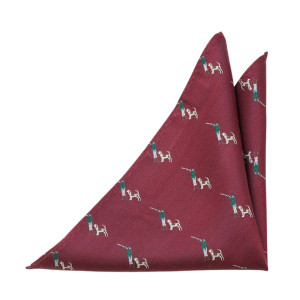 RATTLING RED pocket square