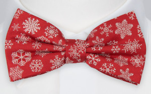 SNOFLINGA RED bow tie